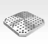 Subplates, grey cast iron with grid holes