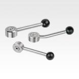 Tension levers flat, internal thread, stainless steel