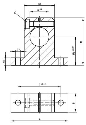 Shaft supportsstandard