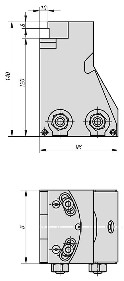 Pendulum jaws 5-axis-clamping-system compact