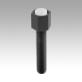Supports à bille oscillante réglables avec joint torique, forme K, bille en POM avec plat, lisse
