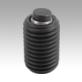 Self-aligning pads, adjustable, with O-ring, exchangeable inserts, hexagon socket, Form C, flattened steel insert smooth