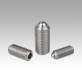 Spring plungers with hexagon socket and ball, stainless steel, inch