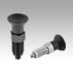 Premium - Indexing plungers, steel or stainless steel with plastic mushroom grip and cylindrical indexing pin