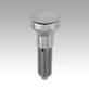 Indexing plungers, stainless steel, without collar, with stainless steel mushroom grip