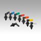 Cam-action indexing plungers
