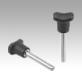 Locking pins, stainless steel with plastic grip and magnetic axial lock