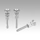 Ball lock pins with stainless steel mushroom grip, adjustable