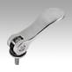 Cam levers, steel with external thread, plastic-metal thrust washer and steel stud - inch