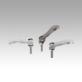 Cam levers, stainless steel, adjustable  with external thread, thrust washer and stud stainless steel