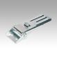 Latches, steel or stainless steel, with adjustable metal plate hooks for up to 4000N, fastening holes visible, long version, Form C, with padlock bracket