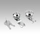 Quarter-turn lock zinc, lockable