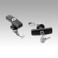 Quarter-turn locks with zinc T-grip, housing diameter 32 mm