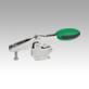 Sauterelle à levier horizontal avec embase horizontale et broche de pression réglable, Inox