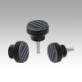 Knurled knobs