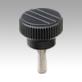 Knurled knobs with external thread