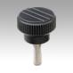 Knurled knobs with external thread