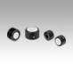 Knurled knobs aluminium