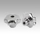 Star grips, stainless steel, similar to DIN 6336, Form D, thread countersunk, inch