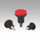 Mushroom knobs external thread, inch
