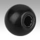 Ball knobs smooth DIN 319 enhanced, Form L, with clamping sleeve