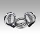 2-spoke handwheels, polished aluminium - inch