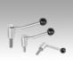 Tension levers with external thread, stainless steel, inch