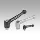 Clamping levers internal thread, steel parts stainless steel - inch