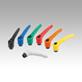 Clamping levers, steel with internal thread, threaded insert black oxidised steel