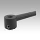 Crank handles 
cylindrical revolving grip, with reamed hole