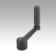Crank handles 
cylindrical revolving grip with square socket