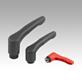 Clamping levers ECO, plastic with internal thread, threaded insert stainless steel