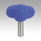 Wing grips "Miniwing", plastic, visually detectable with external thread