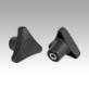Bouton triangle avec taraudage