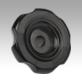 Handwheels, plastic (thermoset), with hole