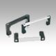 Pull handles, aluminium with plastic grip legs