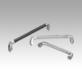 Tubular handles, stainless steel with investment cast grip legs