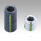 Grub screws with hex socket and flat point DIN EN ISO 4026, with thread lock