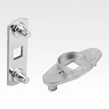 Adaptateur en acier, en inox ou en zinc pour tiges
