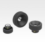 Knurled nuts plastic, antistatic