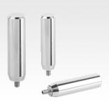 Cylindrical grips revolving stainless steel