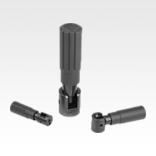 Plastic cylindrical grips, fold-away, inch