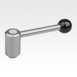 Tension levers in stainless steel with internal thread, 0 degrees, inch