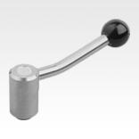 Tension levers in stainless steel with internal thread, 20 degrees, inch