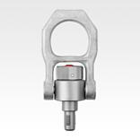 Boulon de support fileté autobloquant en inox avec manille pivotante