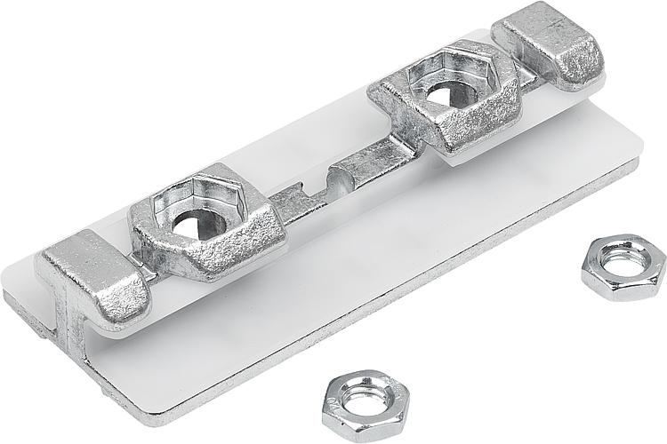 Guidage pour profilé aluminium Type : Rail pour rainure 8mm : 