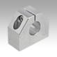 Shaft supports, aluminium, compact