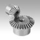 Bevel gears in steel, ratio 1:2 toothing milled, straight teeth, engagement angle 20°