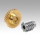 Worm gears, right-hand centre distance 31 mm