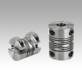 Beam couplings stainless steel with detachable clamp hubs